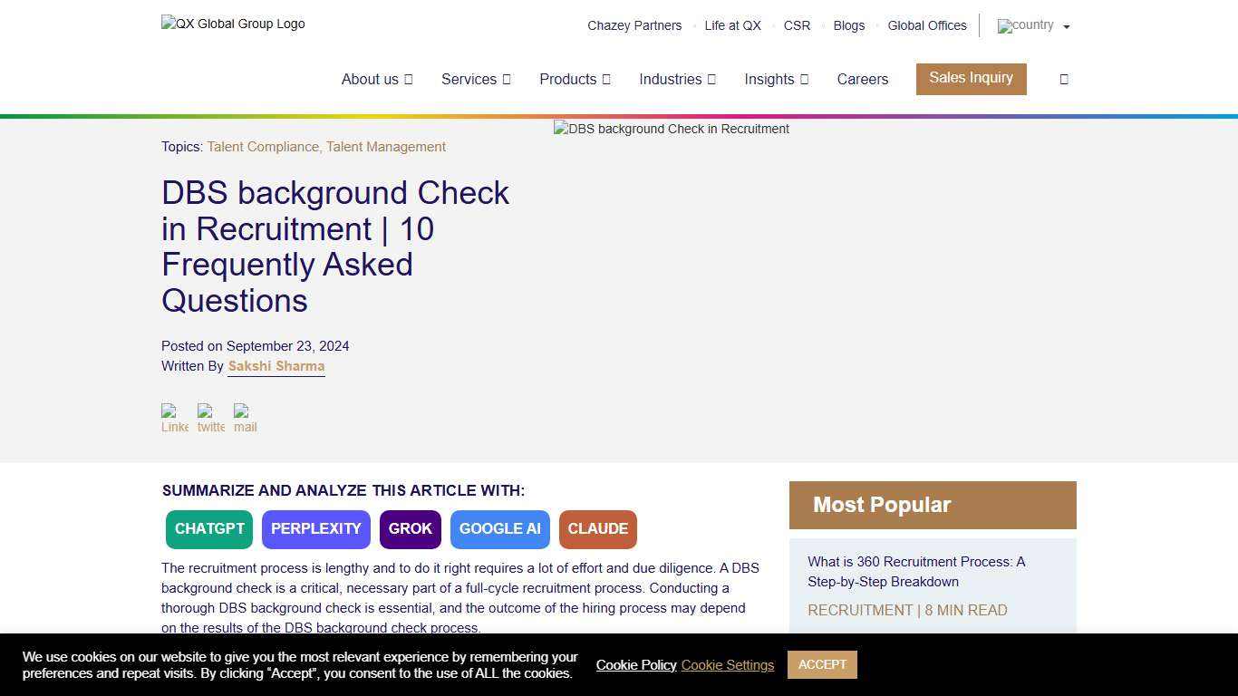 DBS background Check in Recruitment | 10 FAQs 2026